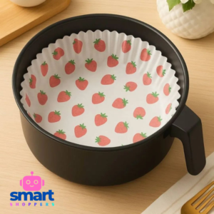 ورق الأير فراير الصحي المطبوع (فراولة وديزني) - 100 قطعة