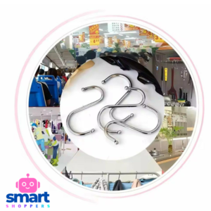 هوك تعليق حرف S ستانلس ستيل – خطاف متعدد الاستخدامات (4 قطع)