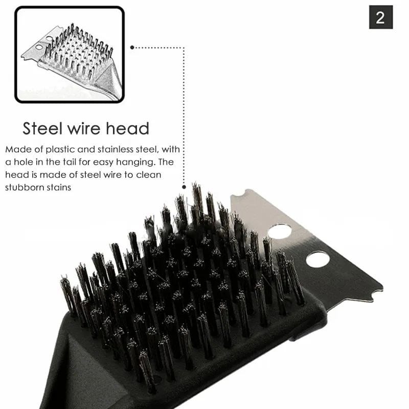 فرشاة سلك لتنظيف البوتاجاز والفرن 2×1 - لإزالة الحروق الصعبة - Image 3