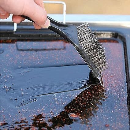 فرشاة سلك لتنظيف البوتاجاز والفرن 2×1 - لإزالة الحروق الصعبة - Image 5