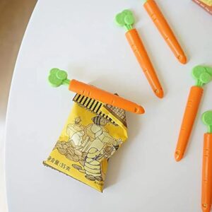 طقم مشابك بلاستيكية لغلق أكياس الطعام بإحكام على شكل جزر مع علبة أكريليك مغناطيسية للثلاجة.