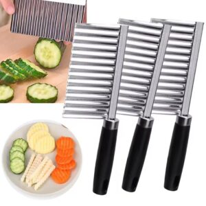 قطاعة بطاطس وخضروات مشرشرة بشفرة حادة لعمل المخللات وتزيين الأطباق